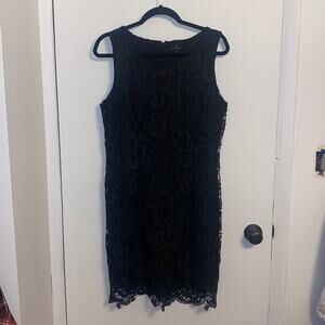 Worthington Sleeveless Lace Dress Size L